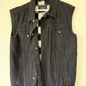 Scotch & Soda Black Denim Vest